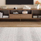 Mid-Century Modern Wood TV Stand with Storage