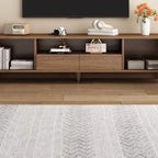 Mid-Century Modern Wood TV Stand with Storage