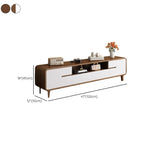 Mid-Century Modern Wood TV Stand with Storage