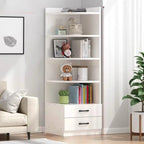 Modern White Wood Space-Saving Corner Storage Chest