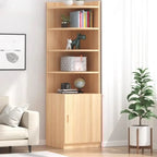 Modern White Wood Space-Saving Corner Storage Chest