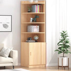 Modern White Wood Space-Saving Corner Storage Chest