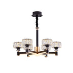 Glamorous Round Tier Crystal Chandelier Dimmable LED