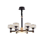 Glamorous Round Tier Crystal Chandelier Dimmable LED