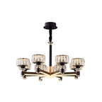 Glamorous Round Tier Crystal Chandelier Dimmable LED