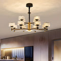 Glamorous Round Tier Crystal Chandelier Dimmable LED
