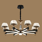 Glamorous Round Tier Crystal Chandelier Dimmable LED