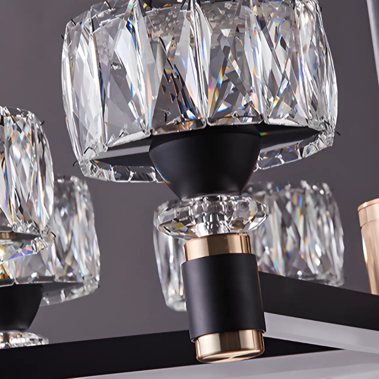 Glamorous Round Tier Crystal Chandelier Dimmable LED