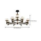 Glamorous Round Tier Crystal Chandelier Dimmable LED