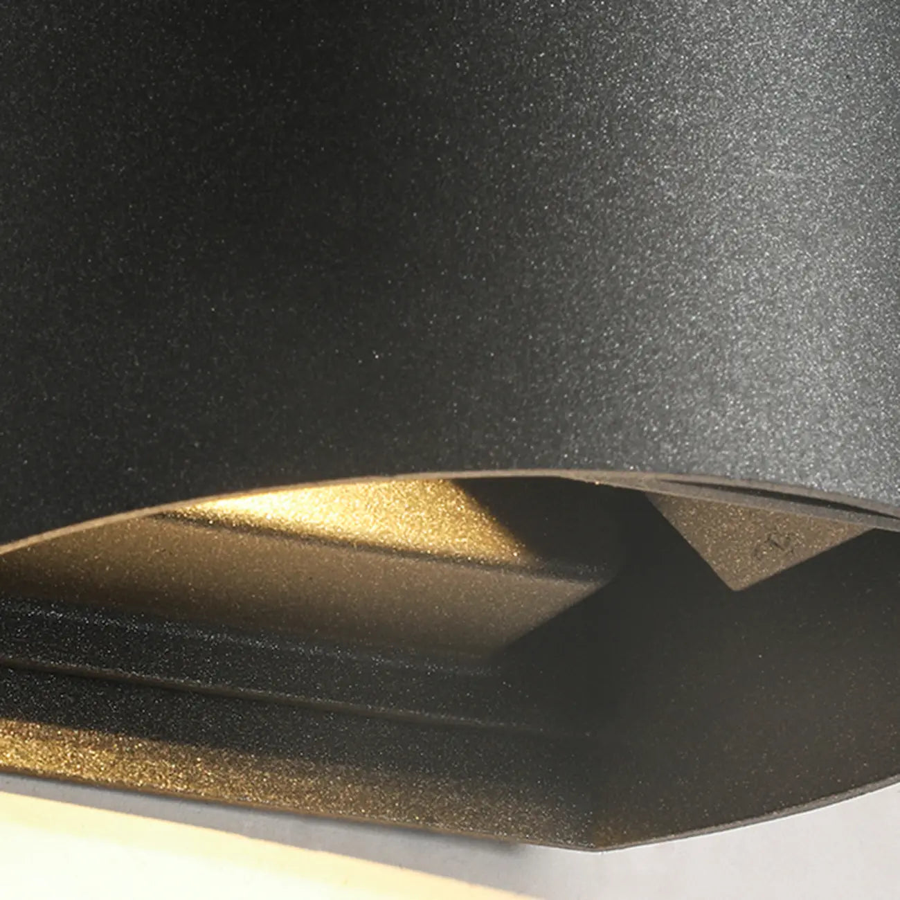 Modern Black Glass LED Wall Mount Sconce with Hardwired