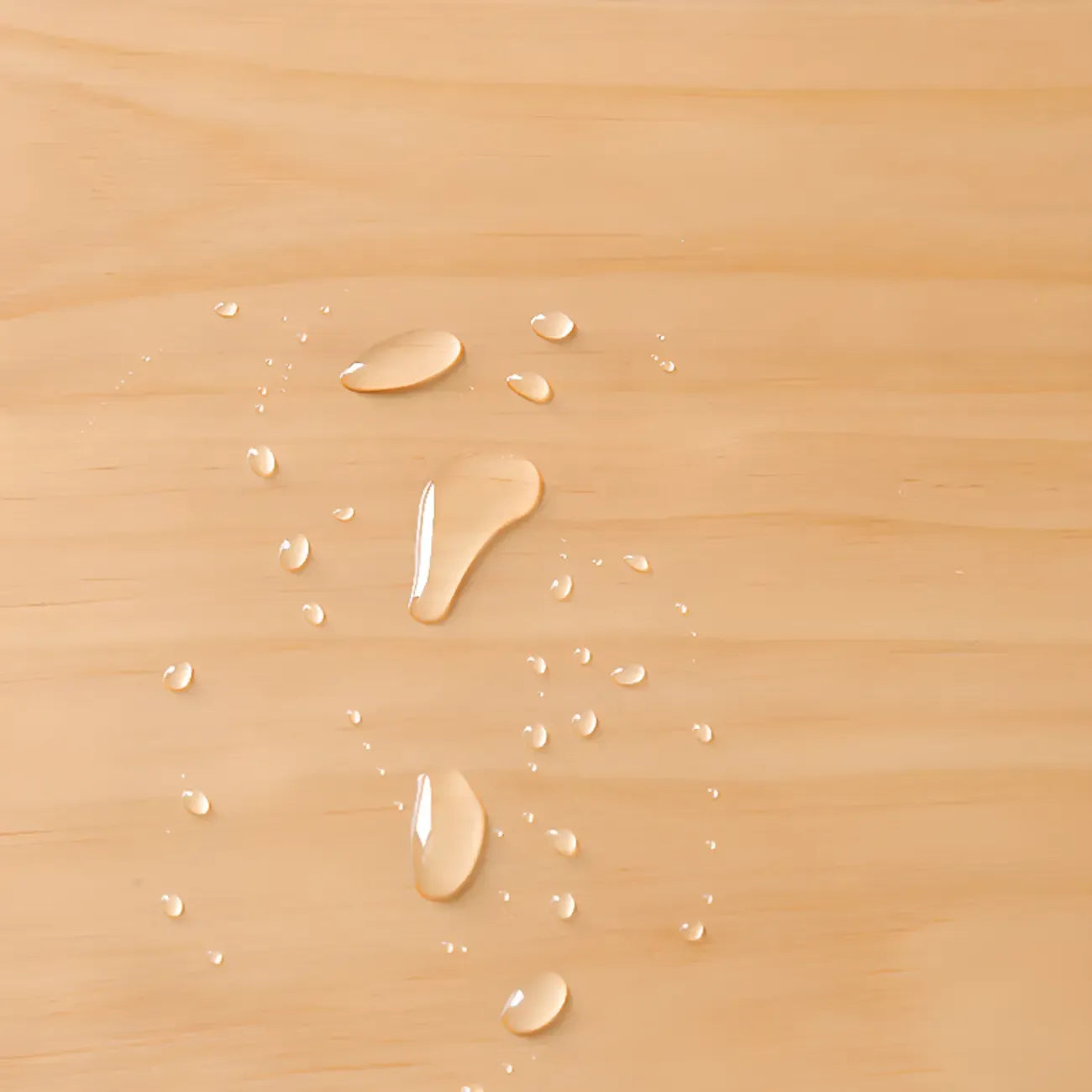 Natural Wood Square Block Base Chairside Table