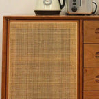 Living Room Modern Natural Wood Rectangle Storage Cabinet