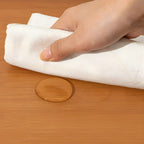 Traditional Wood 2-Drawer Glass Door Nightstand Brown