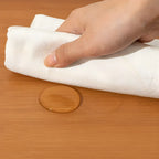 Traditional Wood 2-Drawer Glass Door Nightstand Brown