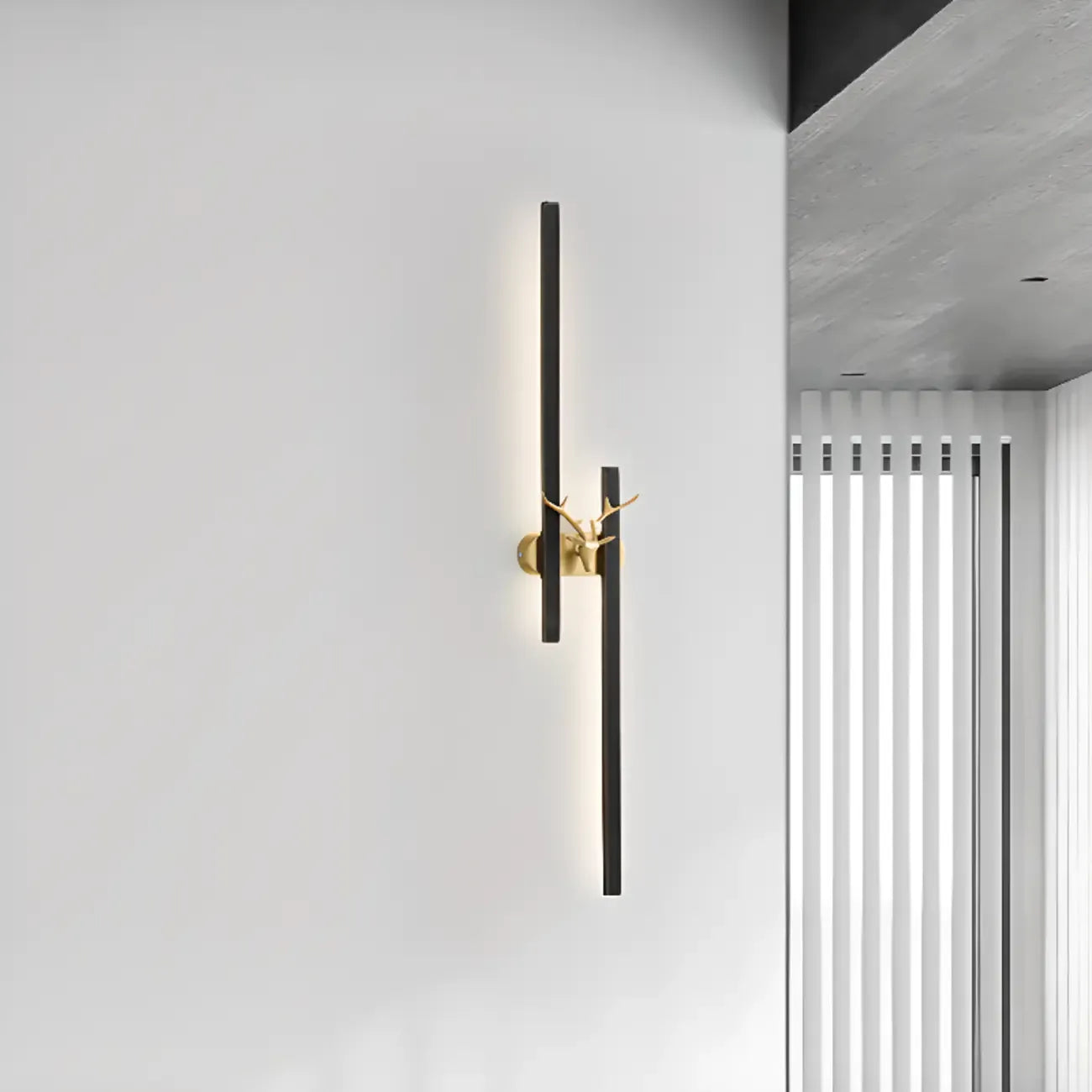 Modern Linear 2-Light LED Wall Sconce Dimmable for Indoor