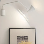 Modern White Plug-In Adjustable Wall Sconce in 2-Light