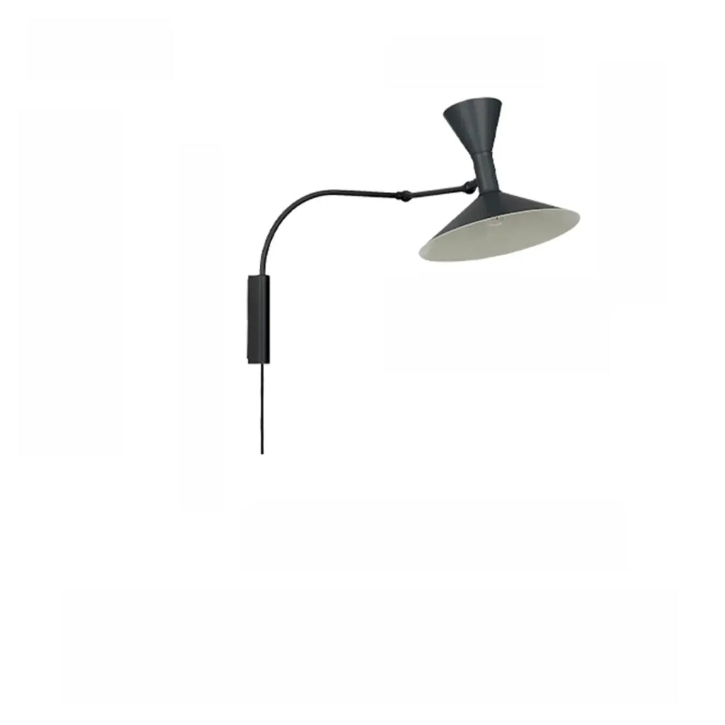 Modern White Plug-In Adjustable Wall Sconce in 2-Light