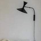 Modern White Plug-In Adjustable Wall Sconce in 2-Light