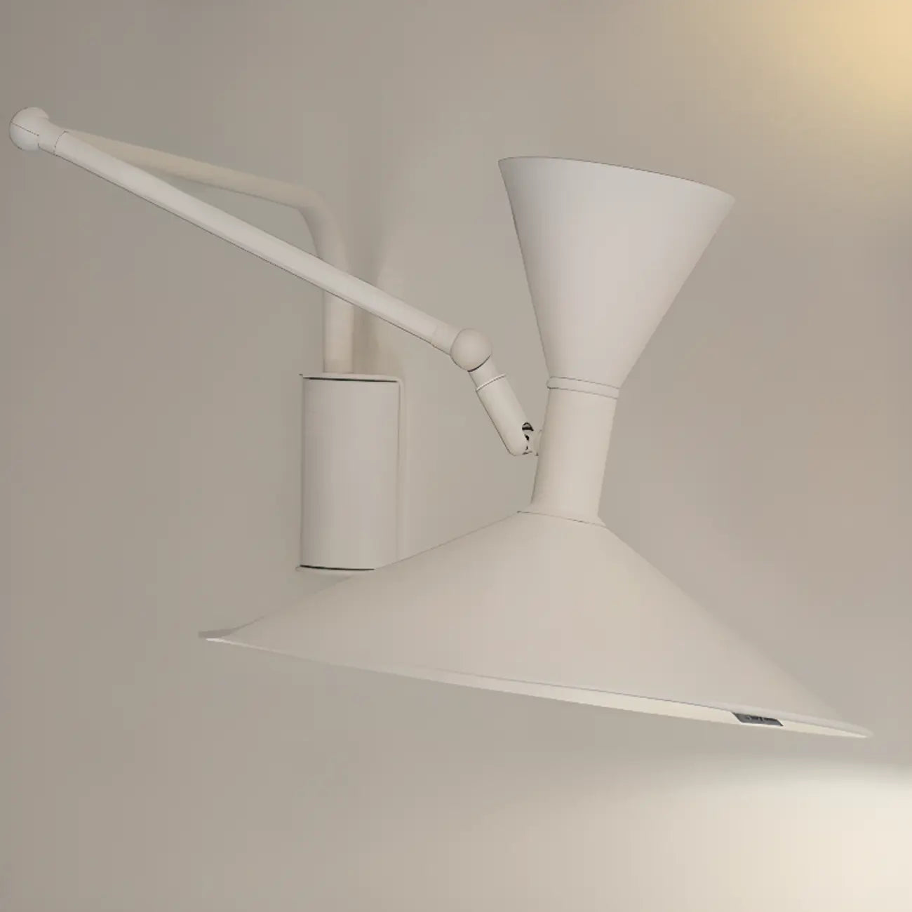 Modern White Plug-In Adjustable Wall Sconce in 2-Light