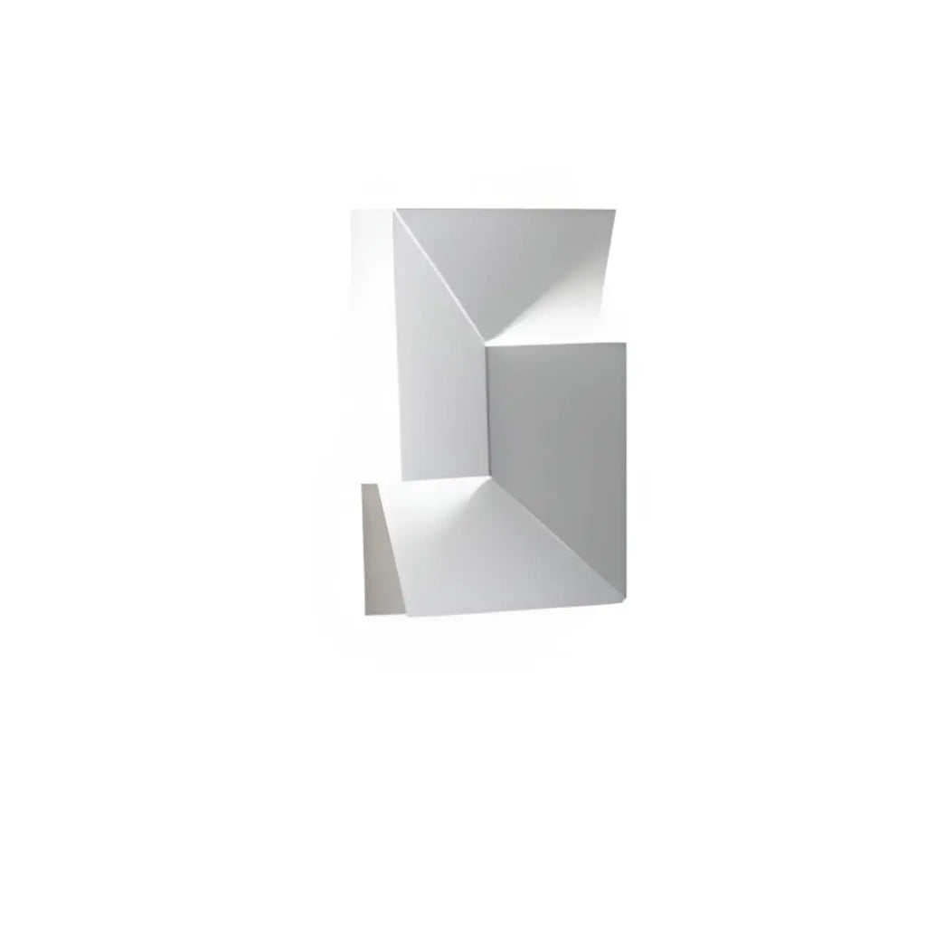 Art Decor White Geometric Metal LED Wall Sconce with Remote