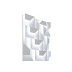 Art Decor White Geometric Metal LED Wall Sconce with Remote