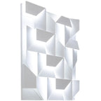 Art Decor White Geometric Metal LED Wall Sconce with Remote