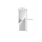 Art Decor White Geometric Metal LED Wall Sconce with Remote