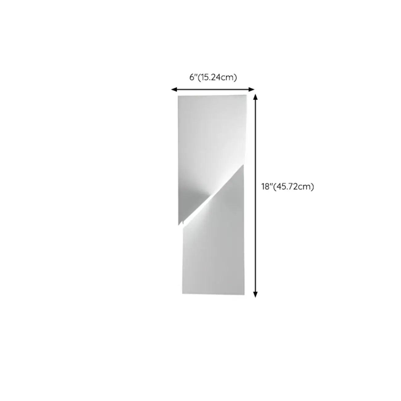 Art Decor White Geometric Metal LED Wall Sconce with Remote