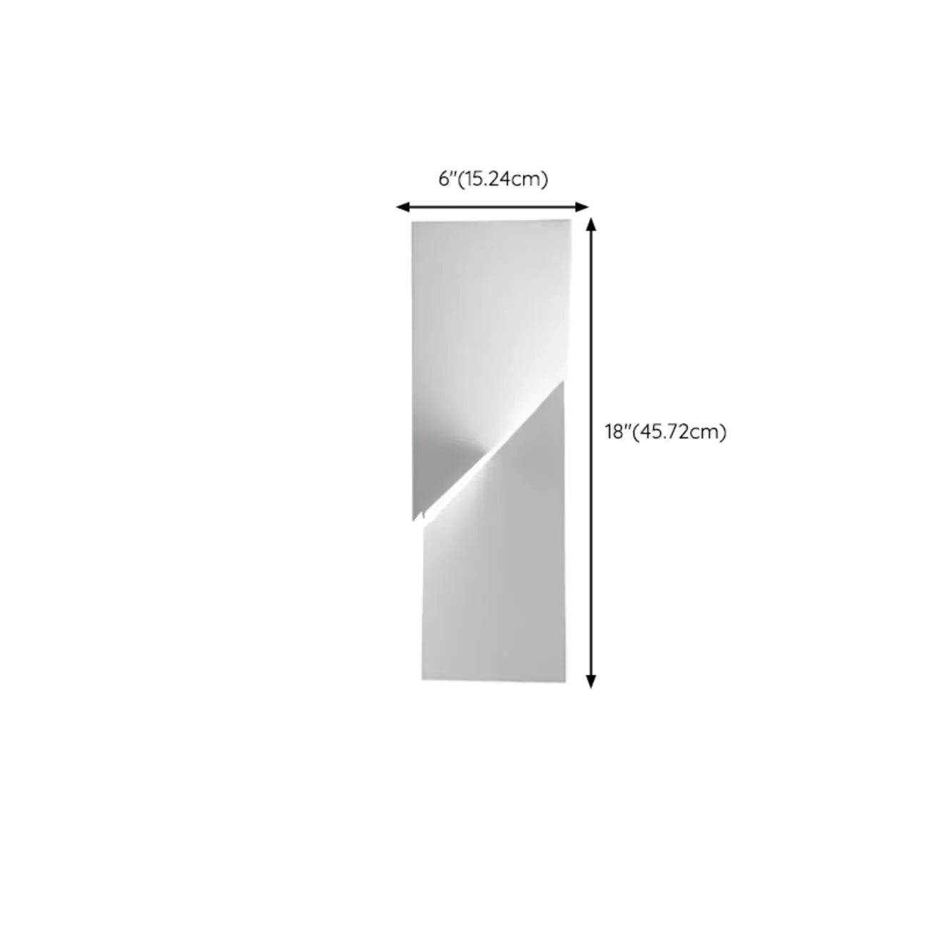 Art Decor White Geometric Metal LED Wall Sconce with Remote