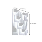 Art Decor White Geometric Metal LED Wall Sconce with Remote