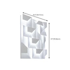 Art Decor White Geometric Metal LED Wall Sconce with Remote