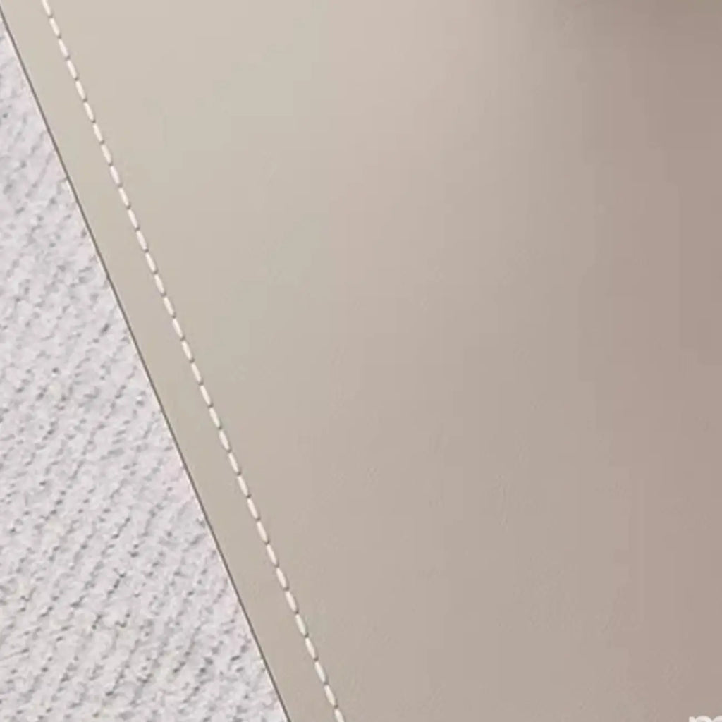 HomeyFad Square Leather Top C-Shape Metal Side Table