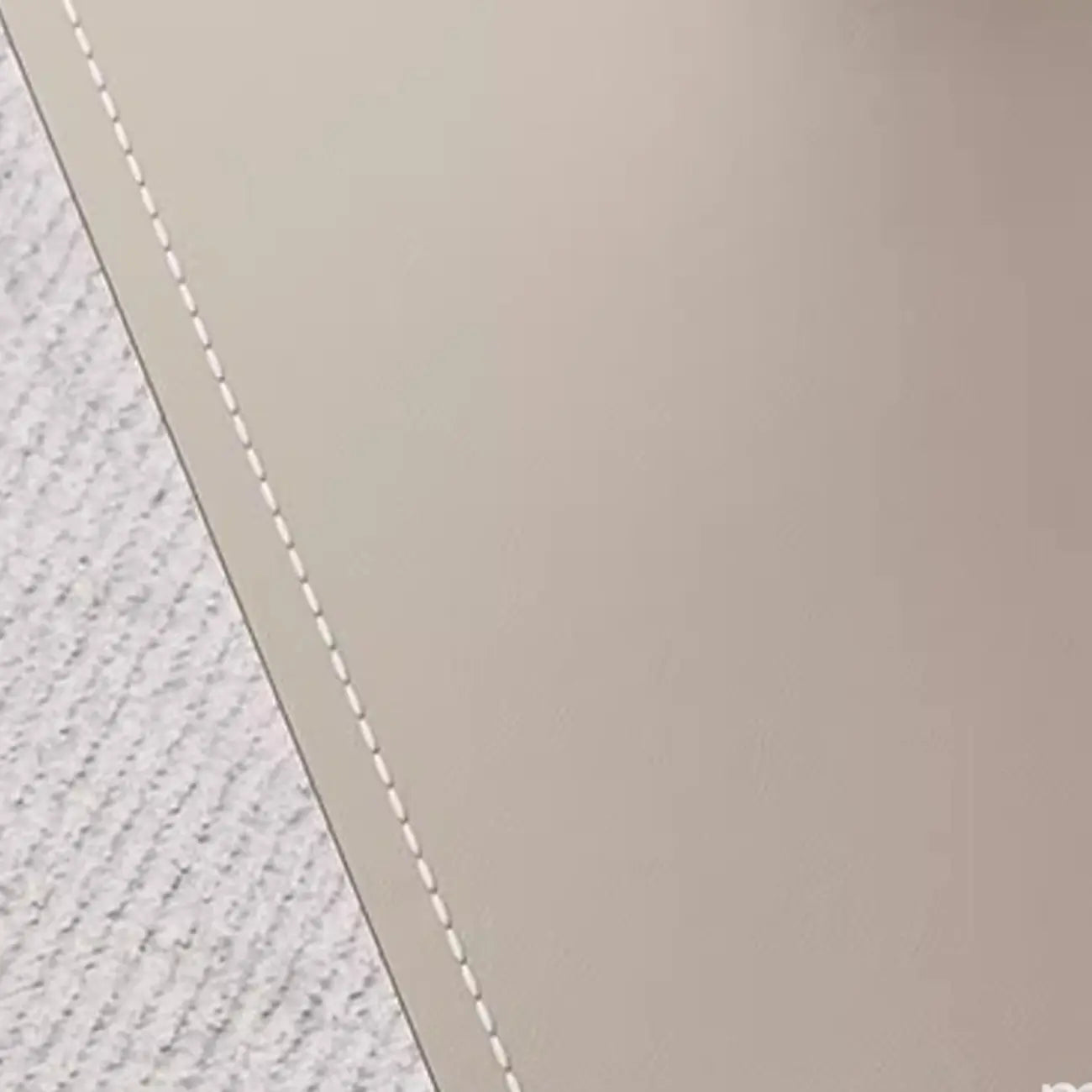 HomeyFad Square Leather Top C-Shape Metal Side Table