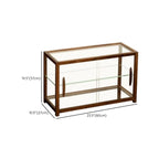 Wooden Glass Tabletop Display Cabinet for Home Decor