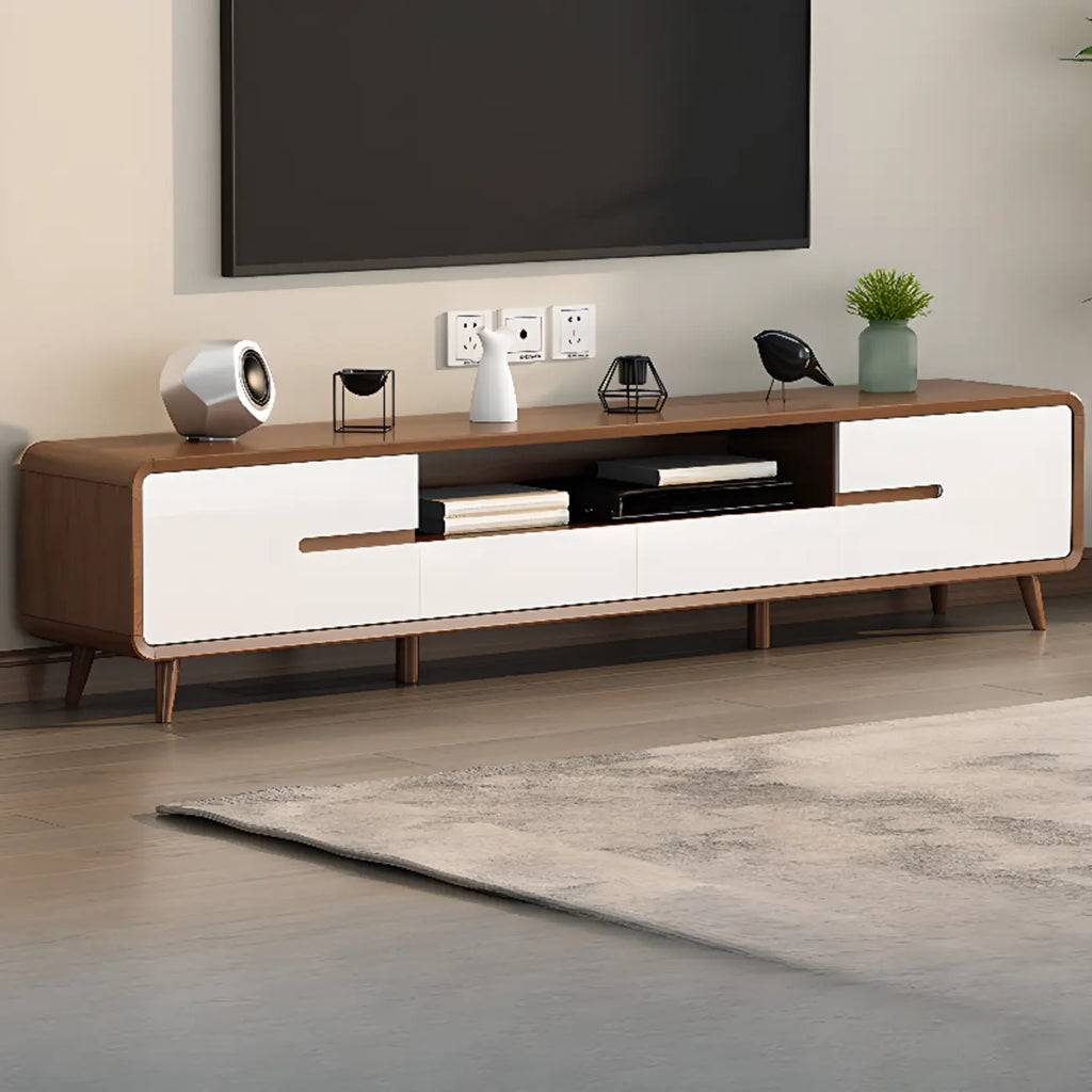 Modern wooden TV cabinet Chinese style storage
