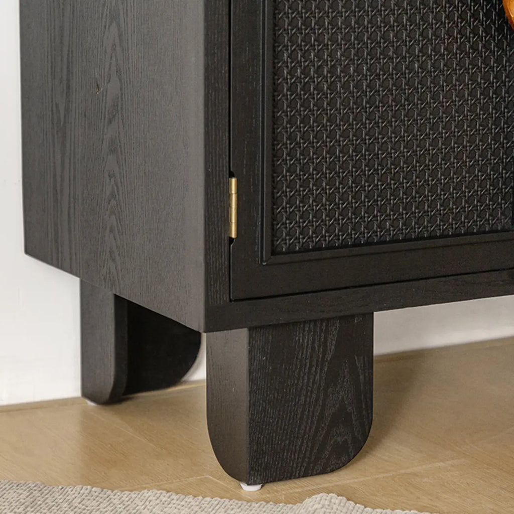 Charcoal Black Casual Storage Sideboard with Drawers