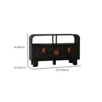 Charcoal Black Casual Storage Sideboard with Drawers