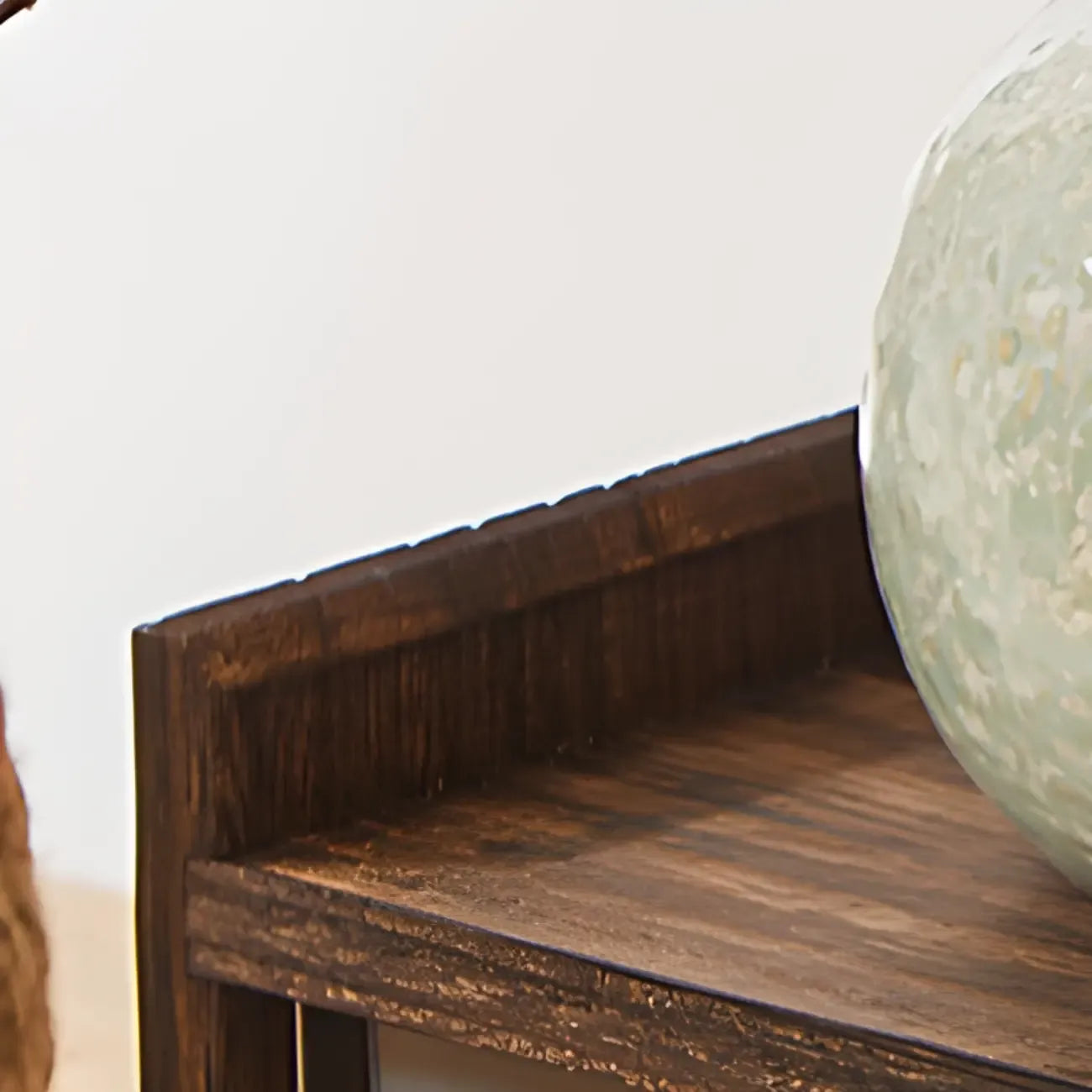 Traditional Wood Glass Door Kitchen Storage Cabinet