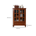 Scandinavian Wooden Floor Display Cabinet for Home Decor