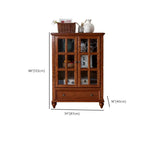 Scandinavian Wooden Floor Display Cabinet for Home Decor