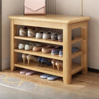 Simple Rectangular Solid Color Storage Entryway Bench