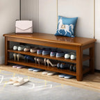 Simple Rectangular Solid Color Storage Entryway Bench