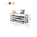 Simple Rectangular Solid Color Storage Entryway Bench
