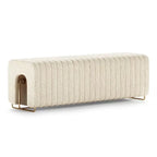 Rectangular Simple Long Upholstered Bedroom Bench