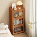 Wooden Storage Bedside Cabinet with 2 Shelves Nightstand