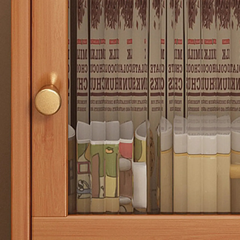 Wooden Storage Bedside Cabinet with 2 Shelves Nightstand