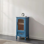 Antique Wooden Storage Walnut Narrow Buffet Cabinet