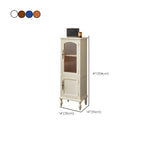 Antique Wooden Storage Walnut Narrow Buffet Cabinet