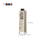 Antique Wooden Storage Walnut Narrow Buffet Cabinet