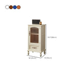 Antique Wooden Storage Walnut Narrow Buffet Cabinet